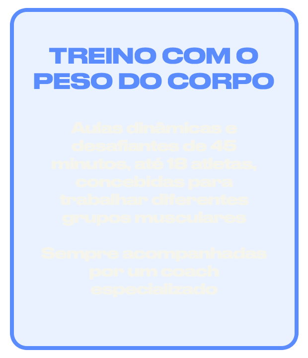 Treino com o Peso do Corpo